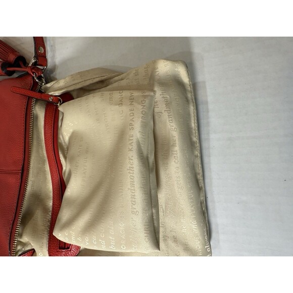 Kate Spade Red Pebble Leather Crossbody Bag RARE In Perfect Condition! - Picture 10 of 16